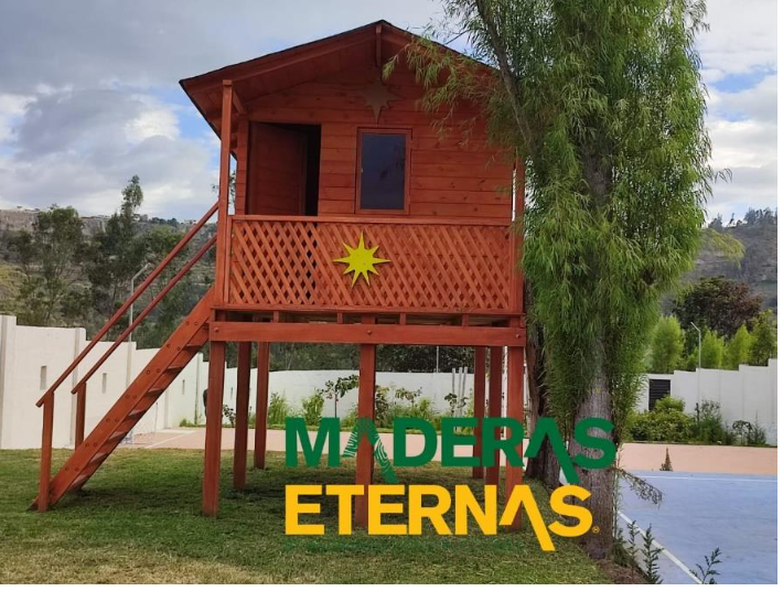 casa madera infantil inmunizada para niños